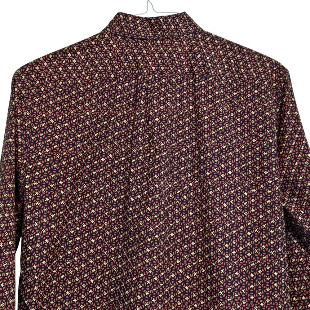 J.Crew Secret Wash Slim Stretch Organic Cotton Floral Shirt‎ M